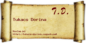 Tukacs Dorina névjegykártya